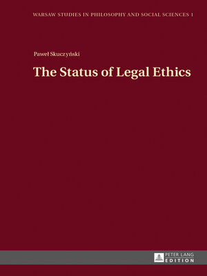 cover image of The Status of Legal Ethics